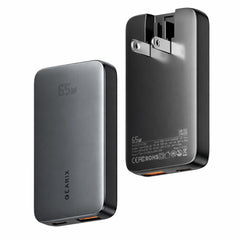 Gearix 65W Dual Port GaN Fast Charger – USB-C & USB-A Power Delivery Wall Charger UK