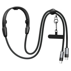 Gearix 100W USB-C Neck Massager Charging Cable – PD Fast Charging Type-C Data Cable with Built-in Neck Massage