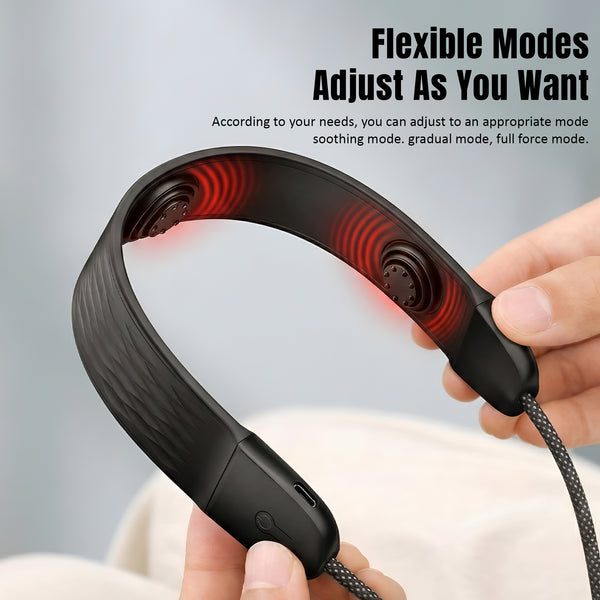 Gearix 100W USB-C Neck Massager Charging Cable – PD Fast Charging Type-C Data Cable with Built-in Neck Massage