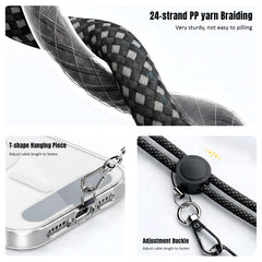 Gearix 100W USB-C Neck Massager Charging Cable – PD Fast Charging Type-C Data Cable with Built-in Neck Massage