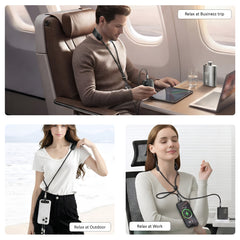 Gearix 100W USB-C Neck Massager Charging Cable – PD Fast Charging Type-C Data Cable with Built-in Neck Massage